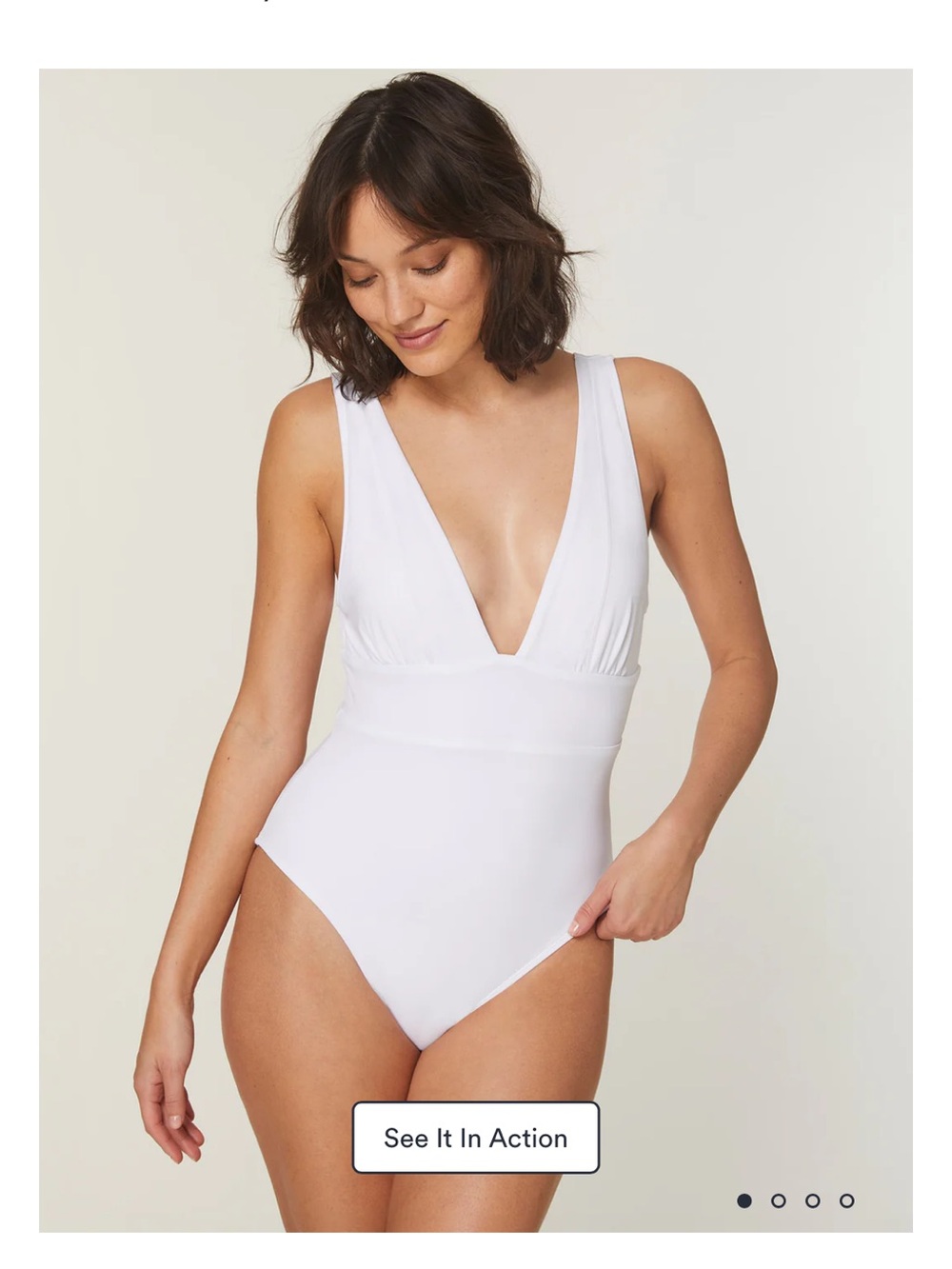 ANDIE SUMMER SWIM SALE - Andie Mykonos plunge neck swimsuit LIKE NEW